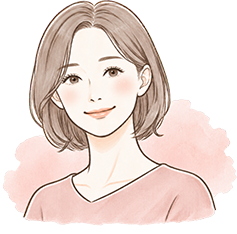 40代女性会員様のイラスト